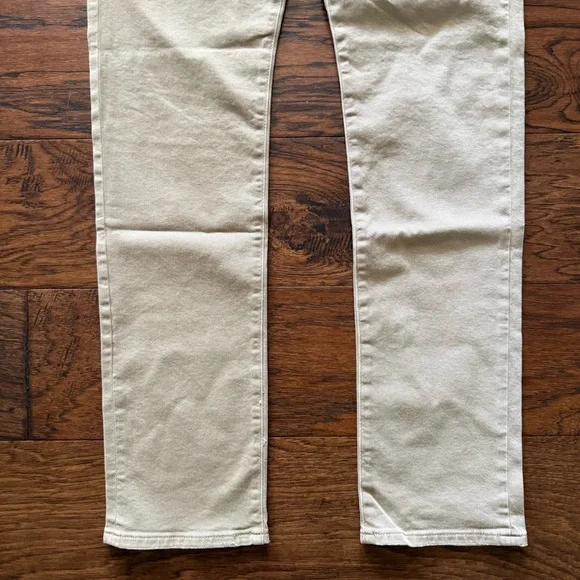 AG Everett Slim Straight Khaki/Beige Jeans 30x33 NWT - Picture 3 of 10